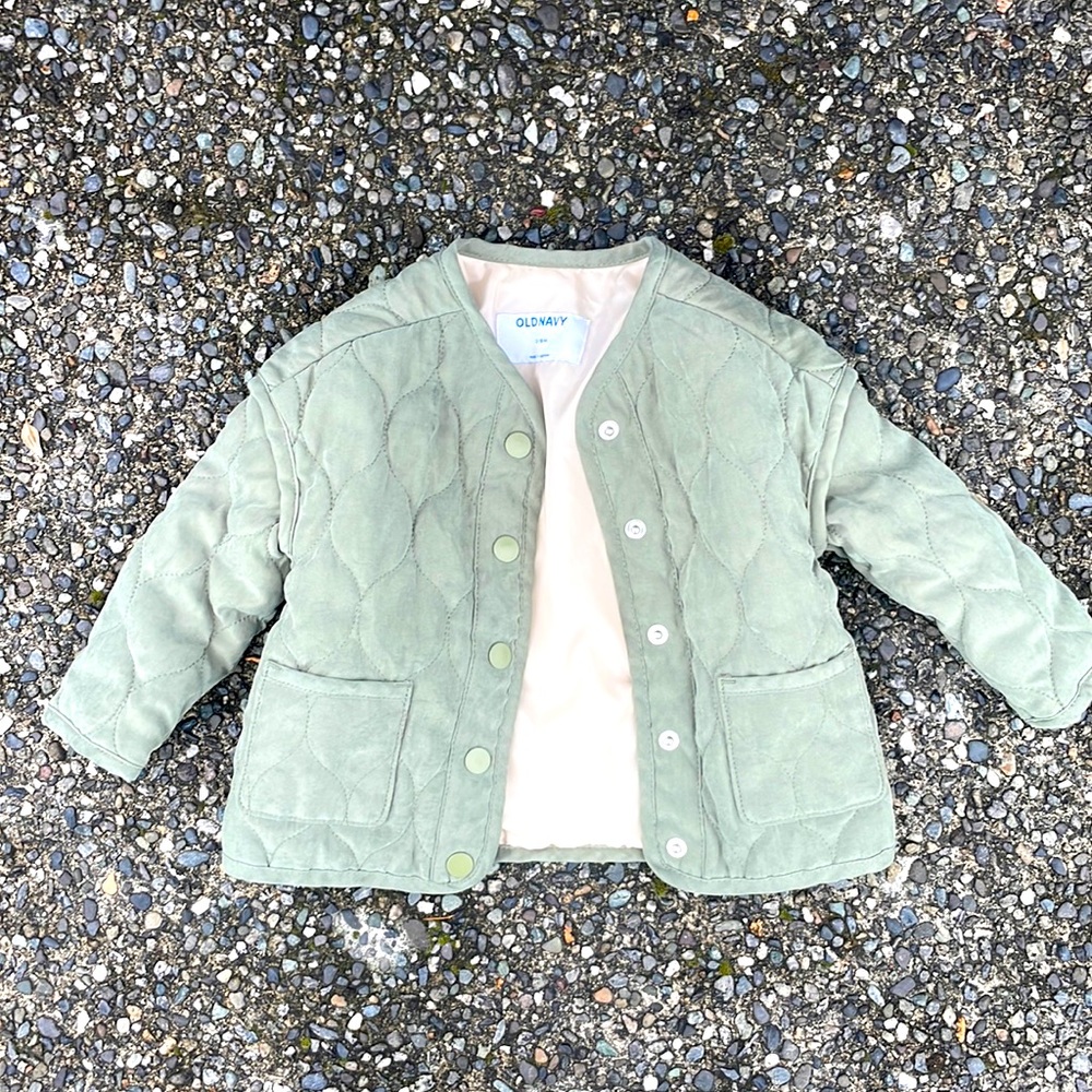 Green sage girls toddler 12-18month coat jacket